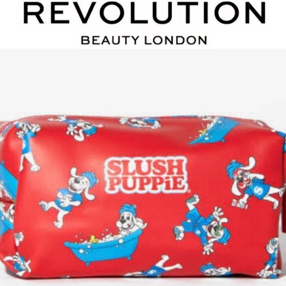 Revolution Beauty X Jake Jamie Slushie Collection Makeup Bag- Red & Blue - Picture 1 of 5